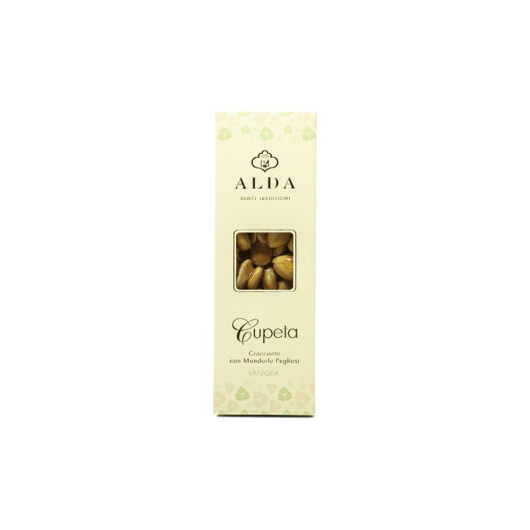 Cupeta with vanilla, crunchy of Apulian almonds best quality